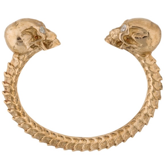 Jennifer Fisher Large Double Skull Vertebrae cuff bracelet - Picture 3 of 3